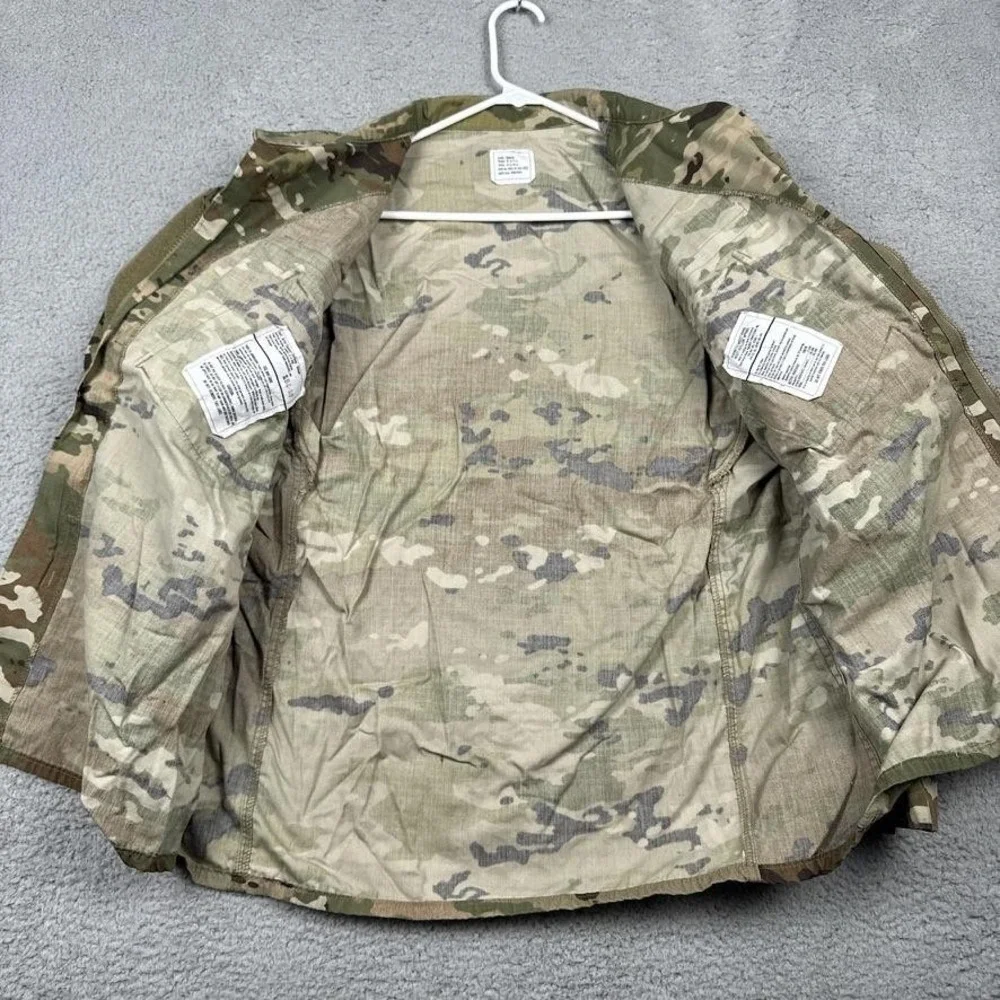 Short Bark Industries Coat Mens Large Camo Army Combat Uniform ACU‎ Ripstop OC - Picture 6 of 13